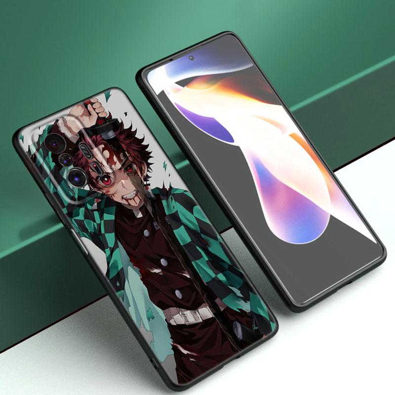 

Чехол для телефона Anime Demon Slayer для Xiaomi Mi A2 8 9 SE Note 10 10T 11 12 Lite 9T 11T 12S 12T Pro A3 6X 12X, мягкий черный чехол из ТПУ Xiaomi 12T Pro 5G