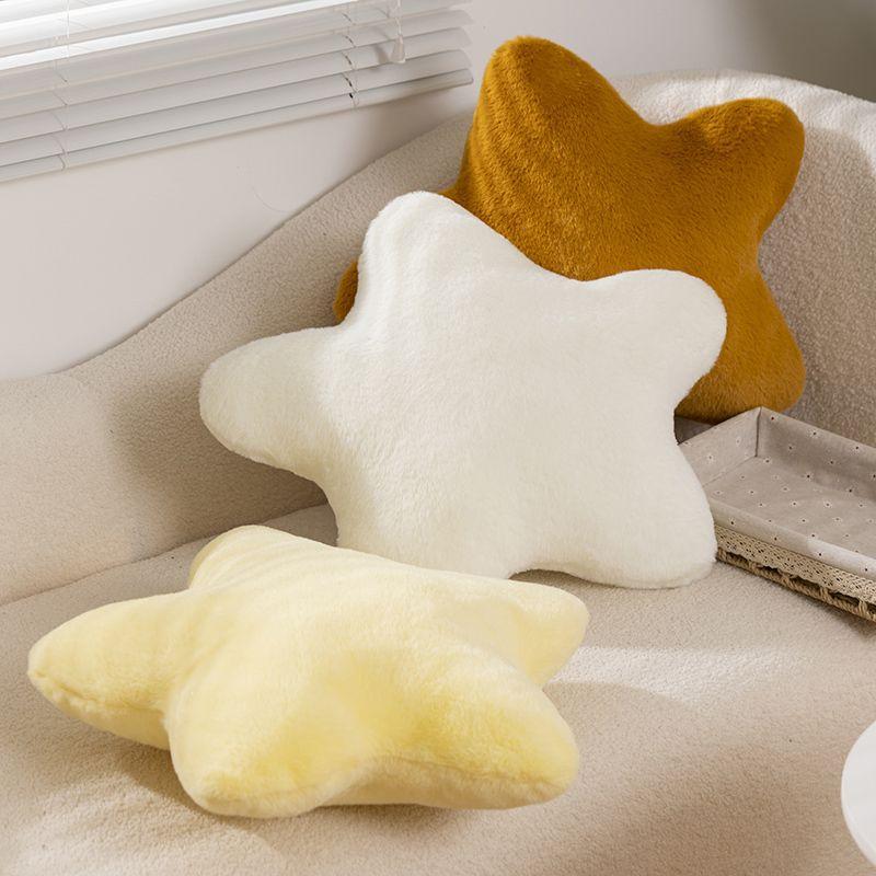 Multi-coloured star pillow super soft cute plush toy sleeping pillow for kids