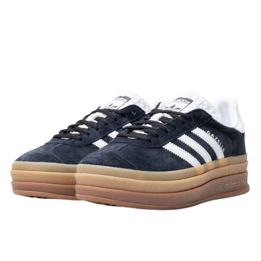 Adidas Gazelle Bold Black White Gum