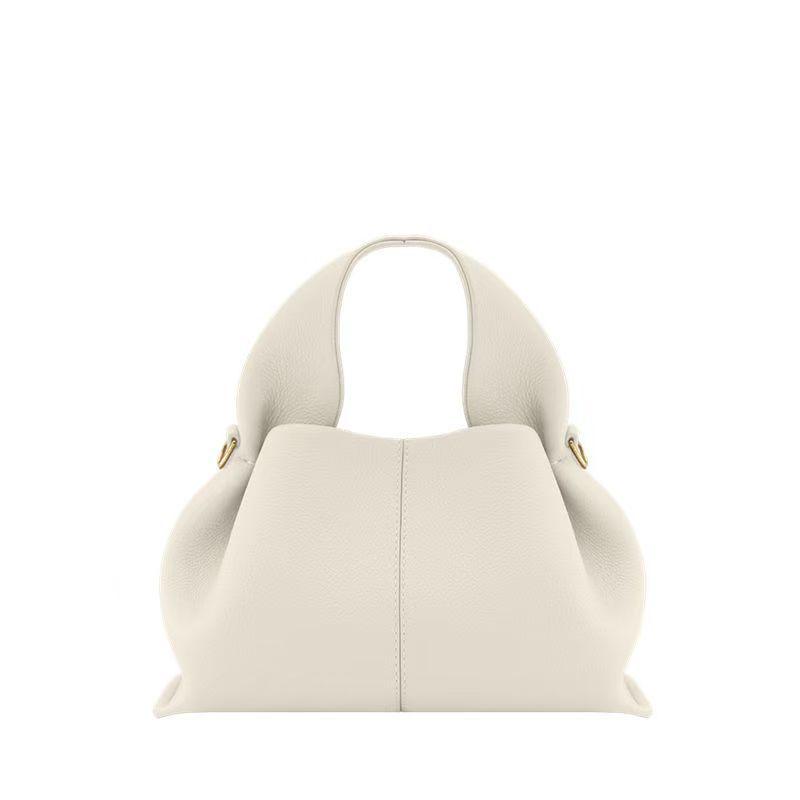 

2025 Women s Cloud Shoulder & Crossbody Bag: Lunch Box & Dumpling Shape in White, Cream, Yellow