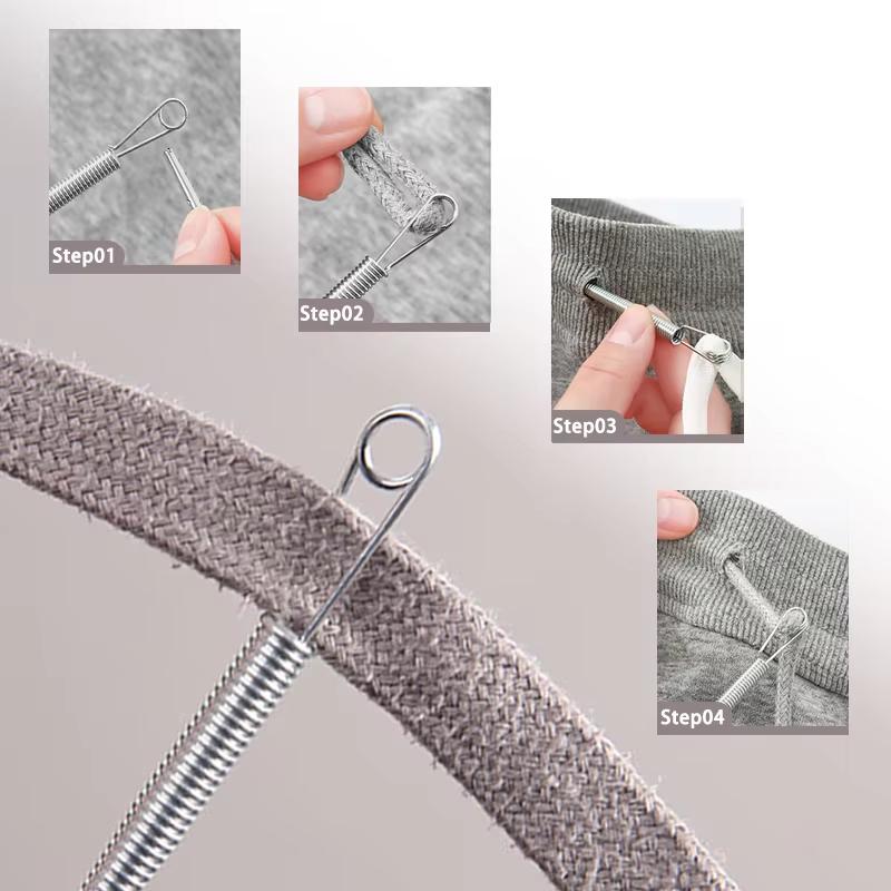 1/3pc Effortless Spring Drawstring Threader DIY Sewing Accessories For Machine Hand Drawstring Replacement Sewing Bendable Tool