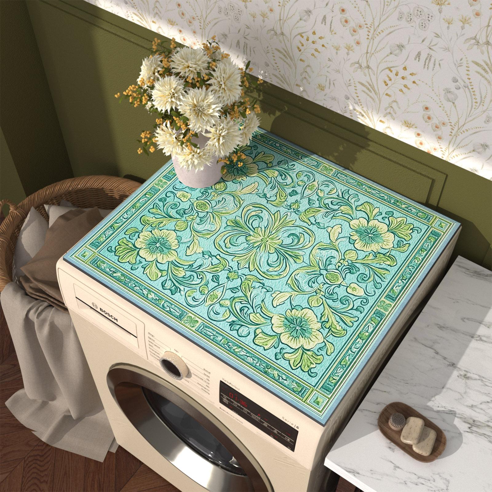 

Водонепроницаемый пылезащитный чехол для стиральной машины, коврик-протектор для верхней части духовки, микроволновой печи, холодильника, коврик для слива кофе, настольная подставка 50cmx60cm