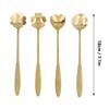 4Pcs Multi-color Coffee Mixing Spoon Rustless Steel Dessert Spoon Beverage Stirrer  Afternoon Tea