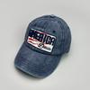 Amerikanische Flagge Stickerei Baseballkappen Gebrochen Neu Unisex Retro Atmungsaktiv Sonnenschutz Persönlich Vielseitig Mode Schirmmützen