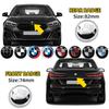 Emblemas de porta-malas traseiros 74mm 82mm Emblema logo para capô dianteiro porta-malas para F18 F10 E64 E63 E60 E52 E83 E46 E92 E90 E84 E93 G03 F20 X3 X5 X6