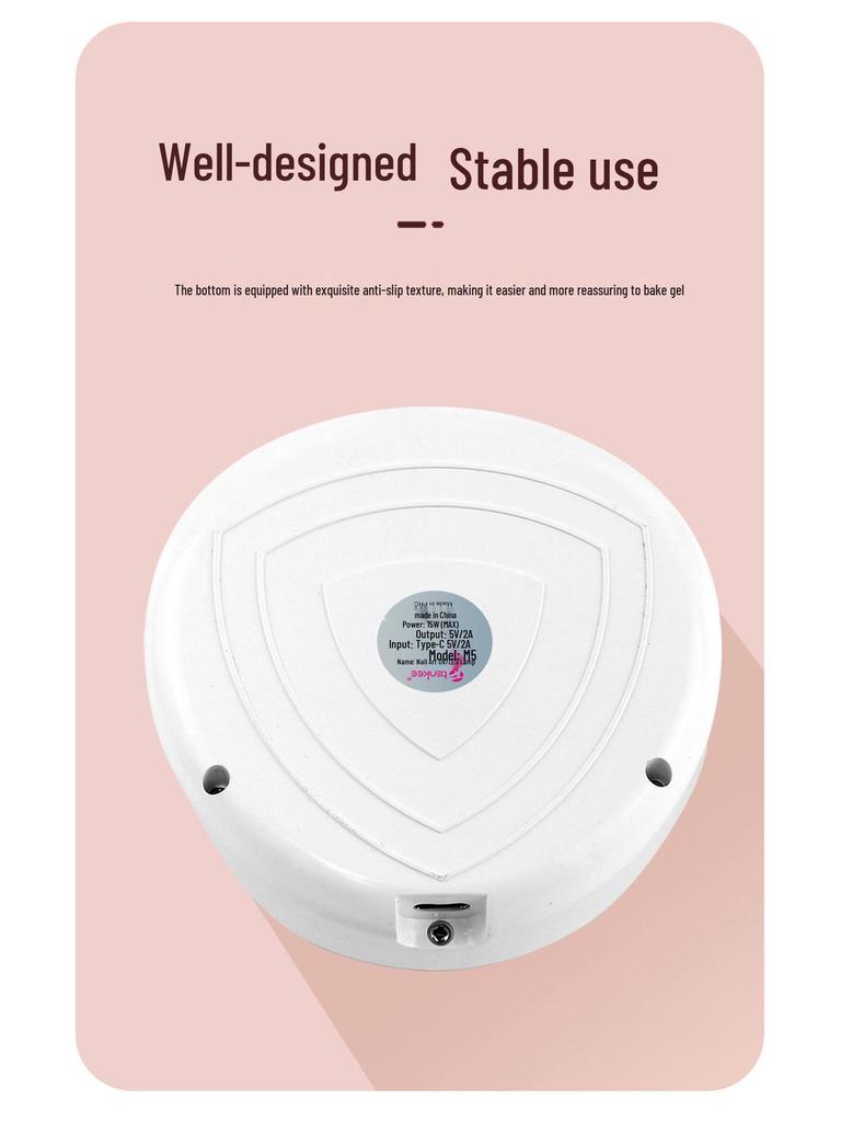 Portable Mini UV LED Nail Drying Lamp with Dual Light Sources