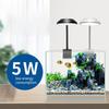 5W USB Plug Fish Tanks Clip-on Light Clamp Aquarium Lights LED Beads White and Blue Lights 360-Degree Rotations