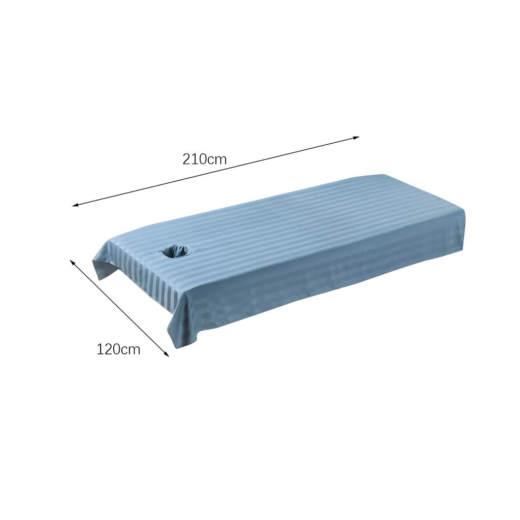 120cmx210cm Beauty Salon Bed Sheet Waterproof Massage Bed Cover Spa Treatment Couch Tablecloth with Face Breath Hole Lightweight