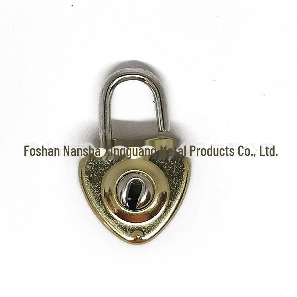 Simple & Stylish Heart-Shaped Macaron Color Lock with Key - Jewelry Padlock
