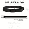 Grey Canvas Tactical Workwear Casual Outdoor Military Training Pants Belt for Men 2025 New Automatic Buckle Belt