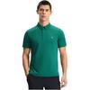 Fila Tennis Series Brand Logo Sun Protection Knitted Short Sleeve Polo Shirt Men Tops Deep-Iron-Green A11M523103F-GN
