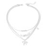 Wear a Bow Collarbone Chain, Multi-layer Stacked Accessories, Niche Imitation Pearl Light Luxury High-end Necklace