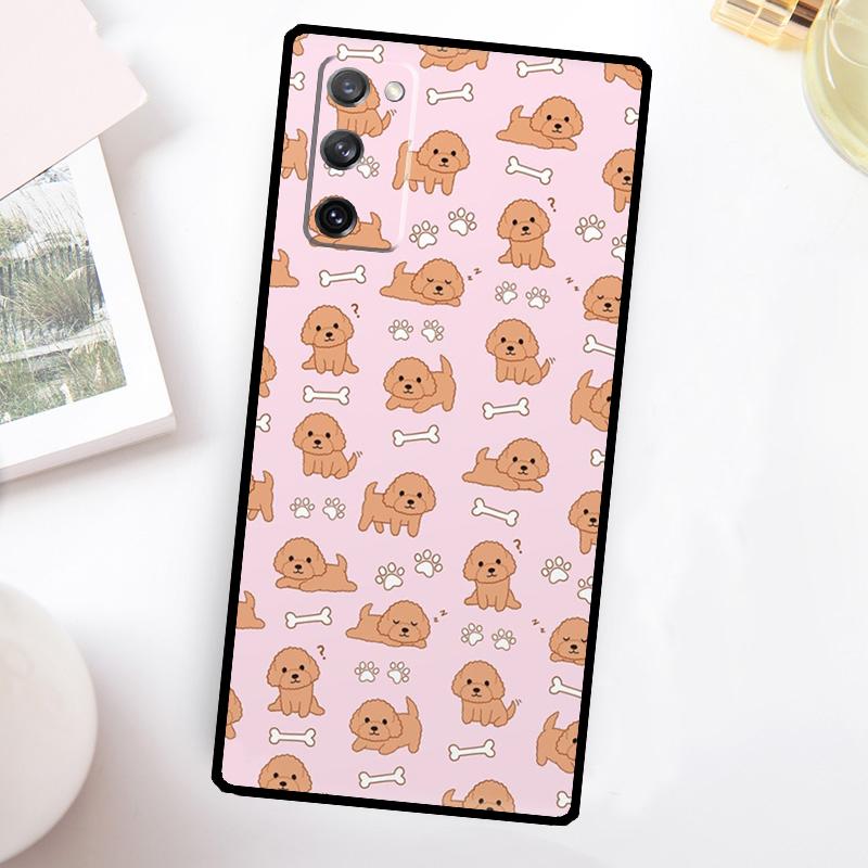 

Cartoon Cavoodle Cavapoo Case For Samsung Galaxy S24 Ultra S21 S22 S23 Plus S20 FE S8 S9 S10 Note 10 20 Ultra Cover Galaxy S20 FE