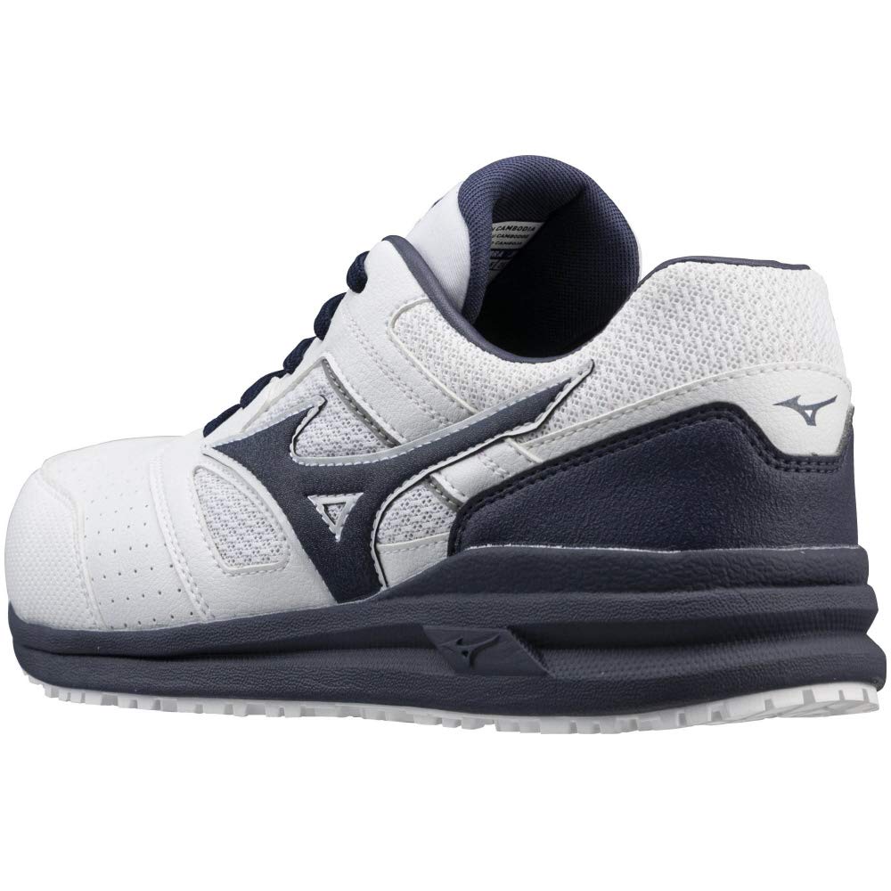 Mizuno LSII Work JSAA Standard Work Shoes White and Size Cm Shoes, All-Purpose Lightweight, 11L, (Type A), Navy, 27.0