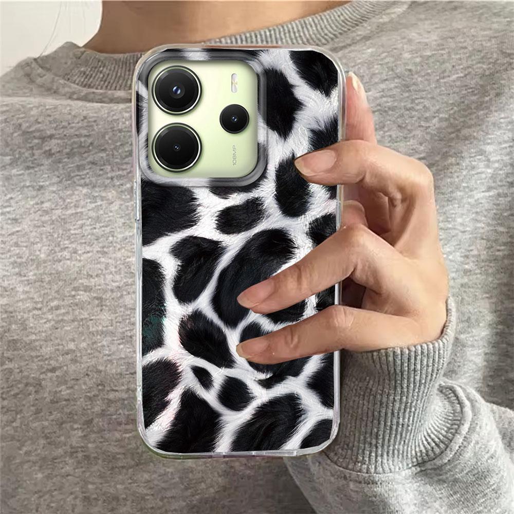 Gold Leopard Fashion Women Phone Case for Xiaomi Redmi Note 15 14 13 12 11 11S 10 10S 8 9 Pro 15C 9C 13C 14C A3 11S 9C A1 Cover