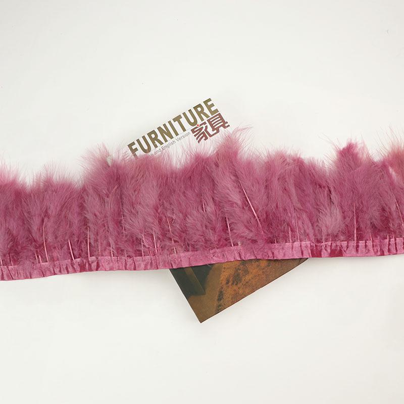 Turkey Feather Velvet Ribbon for DIY Wedding, Latin Headwear, and Clothing Accessories