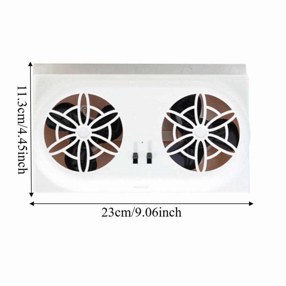 USB Charging Car Window Fan Dual Fans Car Exhaust Fan Rechargeable Car Ventilator  Vehicle Interior