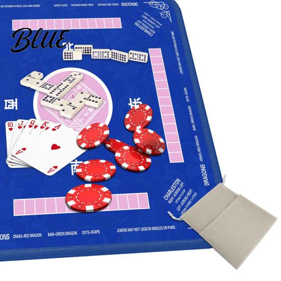 Foldable Gaming Pad Game Durable Domino Tile Mat Poker Mahjong Table Card Board Tabletop Anti-slip