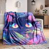 1pc Cat Blanket, Lightweight Flannel Throw Blanket for Sofa, Bed, Travel, Camping, Living Room, Office, Couch, Chair, and Bed
