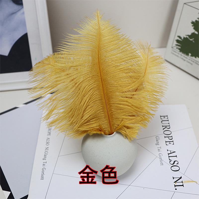 10 STÜCKE 20-25Cm Straußenfeder Bühnenauftritt Feder Handgefertigt DIY Schmuck Dekomaterial Straußenhaar