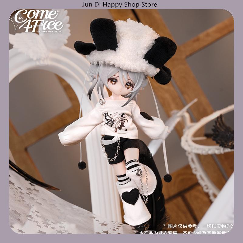 COME4FREE 1/12 BJD Doll Clothes Daily Series Two Mirrors Aries Style Outfit Set for OB11 Doll Clothes