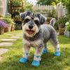 Scarpe in Rete Traspiranti per Cani Morbidi Regolabili Copripiedi per Cani Resistenti all'Usura Leggeri Antiscivolo Scarpe per Cani per 4 PZ/SET Esterno