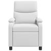 Massage Relax Chair White Fabric