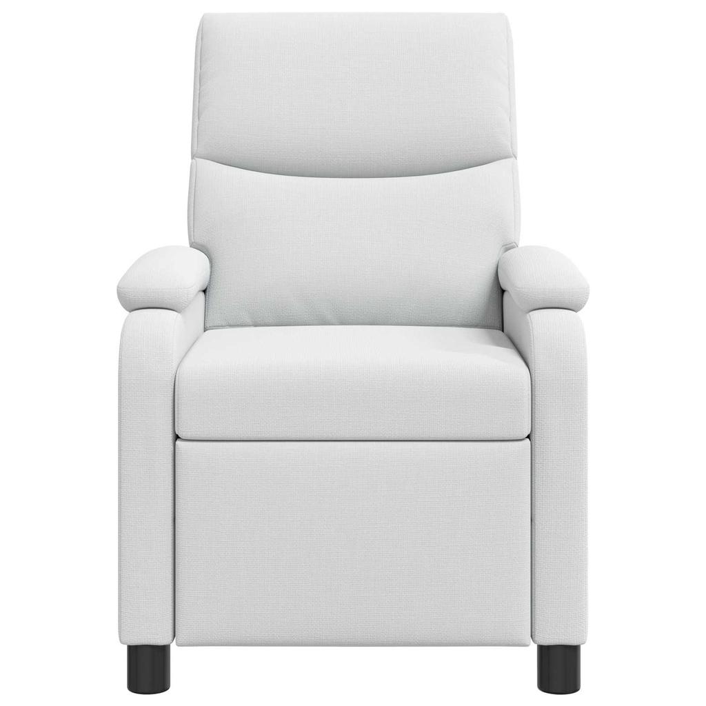 Massage Relax Chair White Fabric