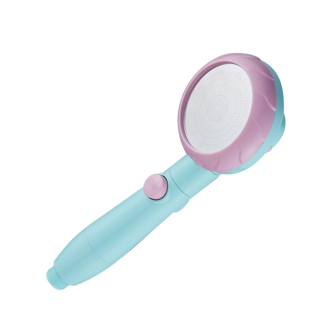 Handbrause aus Kunststoff Hochdruck-Duschkopf Wassersparender Duschkopf für Badezimmer Macaron