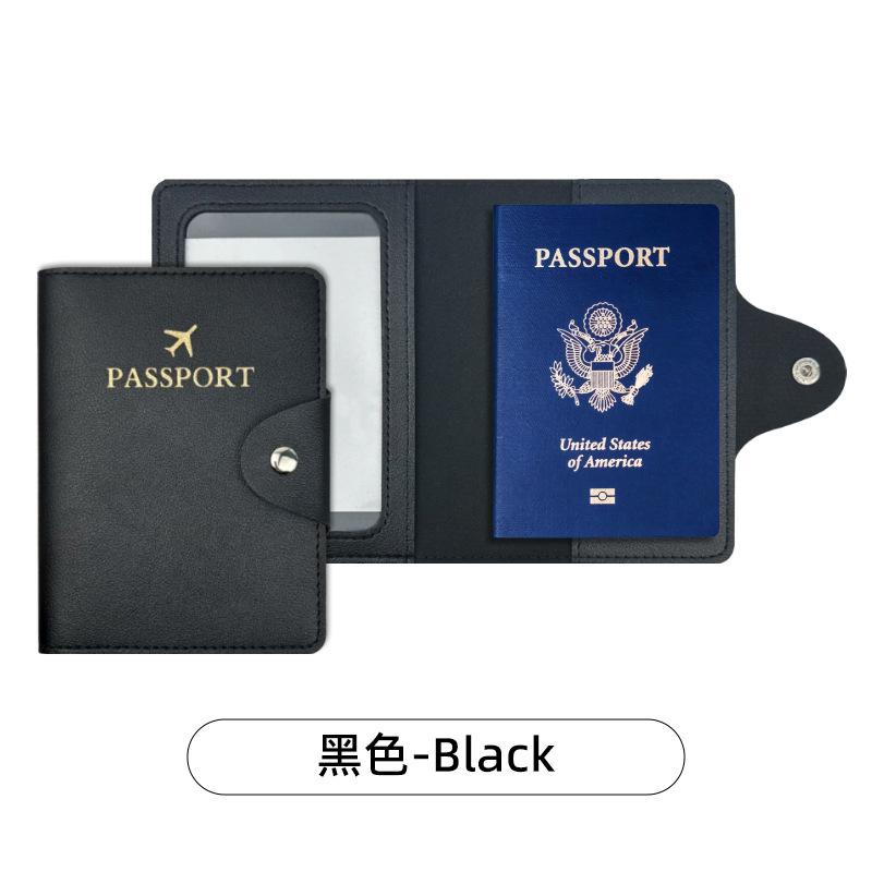 Women Men Fashion Business Passport Covers Holder Multi-Function ID Bank Card PU Leather Wallet Case Travel Accessories