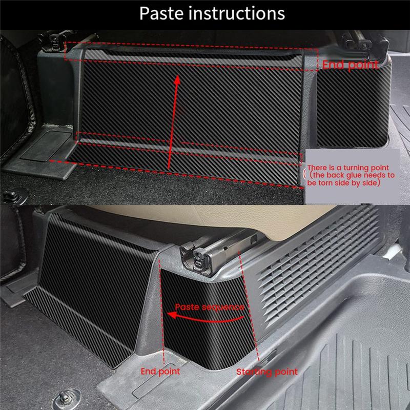 Authentic Car Front Seat Base Leather Anti-Kick Panel Trim Stickers For Toyota ALPHARD/VELLFIRE 40 Series +