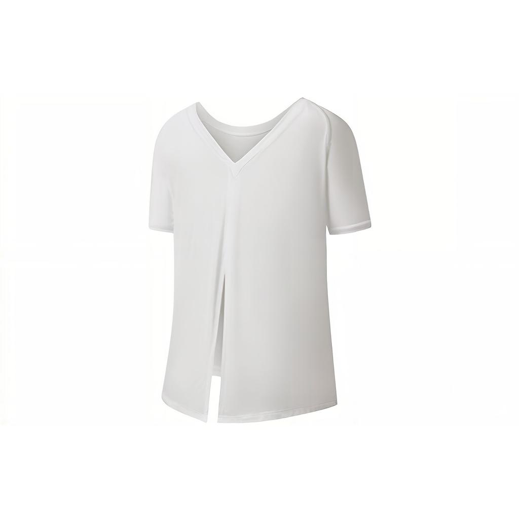 SAUCONY Solid Color Breathable Running Sports T-Shirt Women Tops Pink White SC1230009DY-WT01