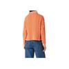 Polo Ralph Lauren SS23 Chunky Knit Long Sleeve Polo Shirt Women tops Orange 211892604-001