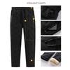 Vinter lammeull Warm Thicken Joggebukser Herre Mote Joggers Vanntette Uformelle Bukser Herre Pluss Fleece OverSize bukser