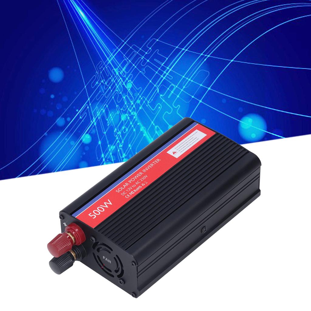 12V Input 230V AC Output 500W Converter Safe for Car Appliance