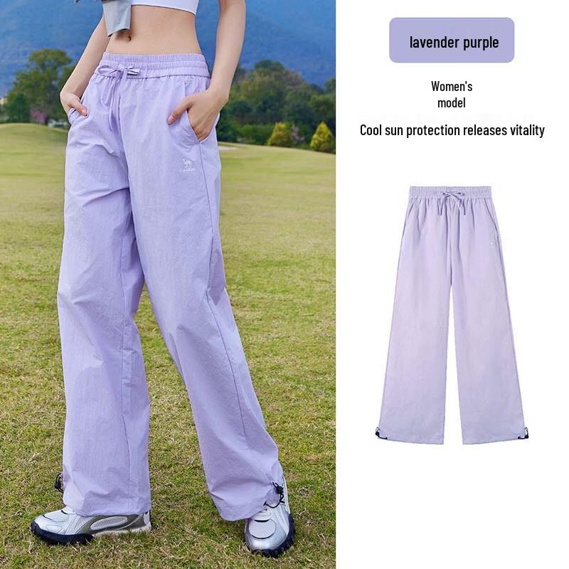 CAMEL Women s Loose Straight-Leg Sport Casual Pants M