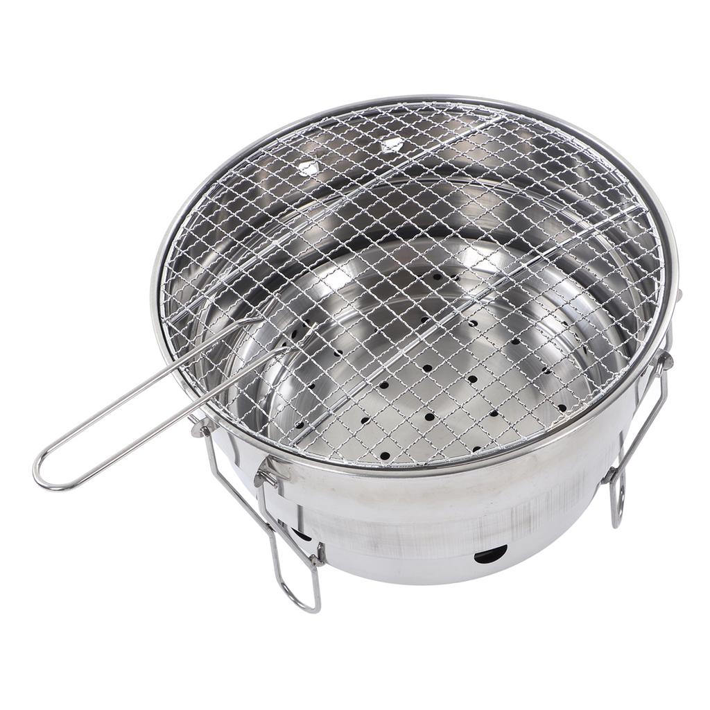 Charcoal Barbecue Grill Stove Stainless Steel Detachable Portable Camping Grill Stove for Home