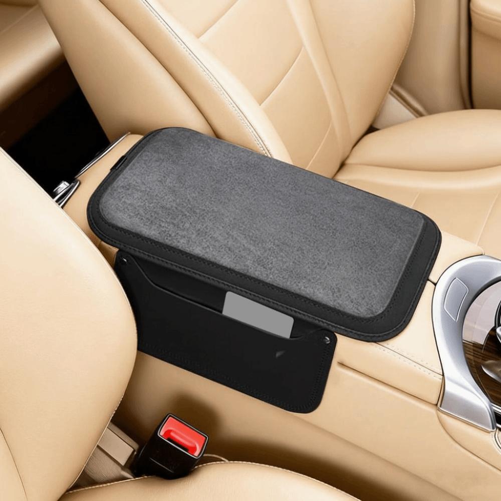 Thicken Center Console Armrest Cushion PU Leather Arm Rest Heightening Pillow  SUVs