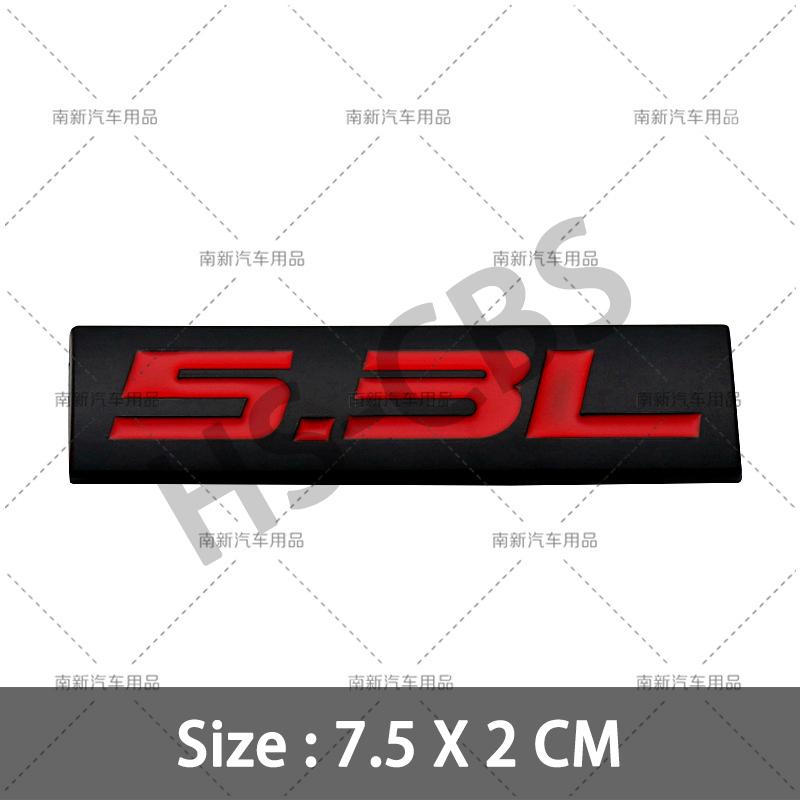 fsbn3 3D Metal 4.0L 4.6L 4.7L 5.0L 5.3L 5.7L Car Rear Trunk Emblem Badge For Jepp Dodge  Volvo Ford Cadillac Chevrolet  Honda Toyota