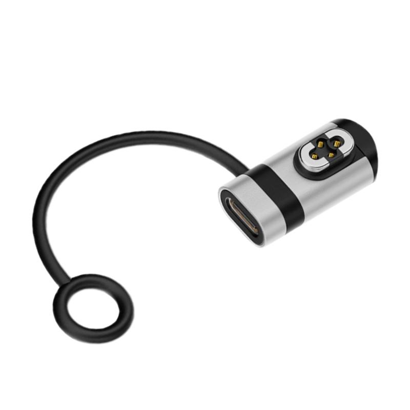 

Charging Adapter for S710 Headphone Portable Type C Magnetic Converter Charging Connector with Lanyard серебряный
