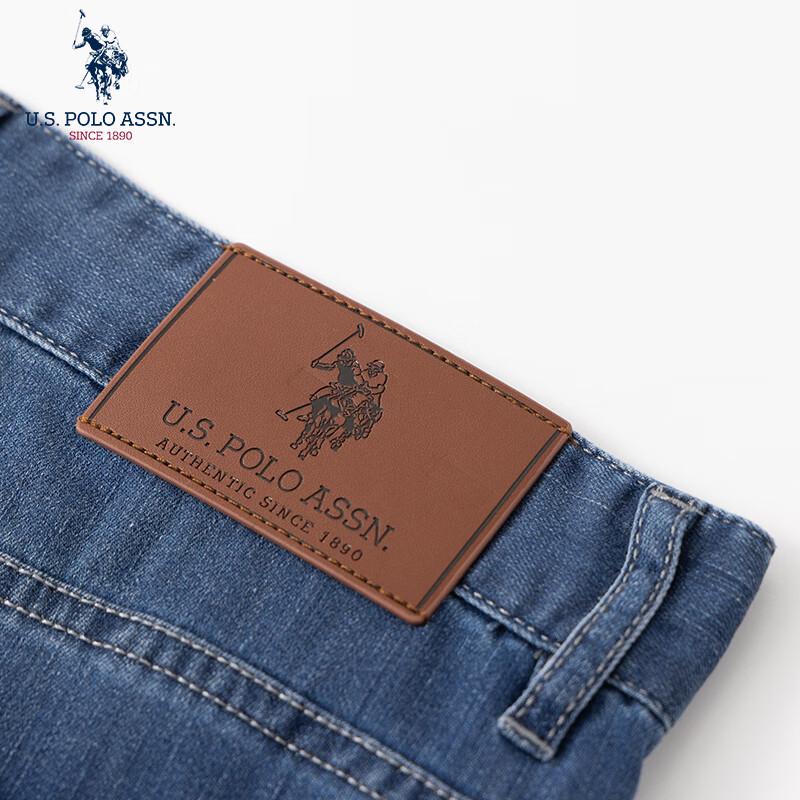 U.S. Polo Assn. Herrjeans med rak passform i lyocell för business casual