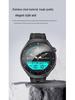 Runde Watch4P Smart Bluetooth Smartwatch mit Blutsauerstoff- und Herzfrequenzüberwachung, Schrittverfolgung