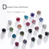 Lanwu 3mm 3D Claw Glass Rhinestones Loose Flatback Sew-On Eco-Friendly Silver Shank Non Hot Fix No Facets Nail Art Hat Clothing