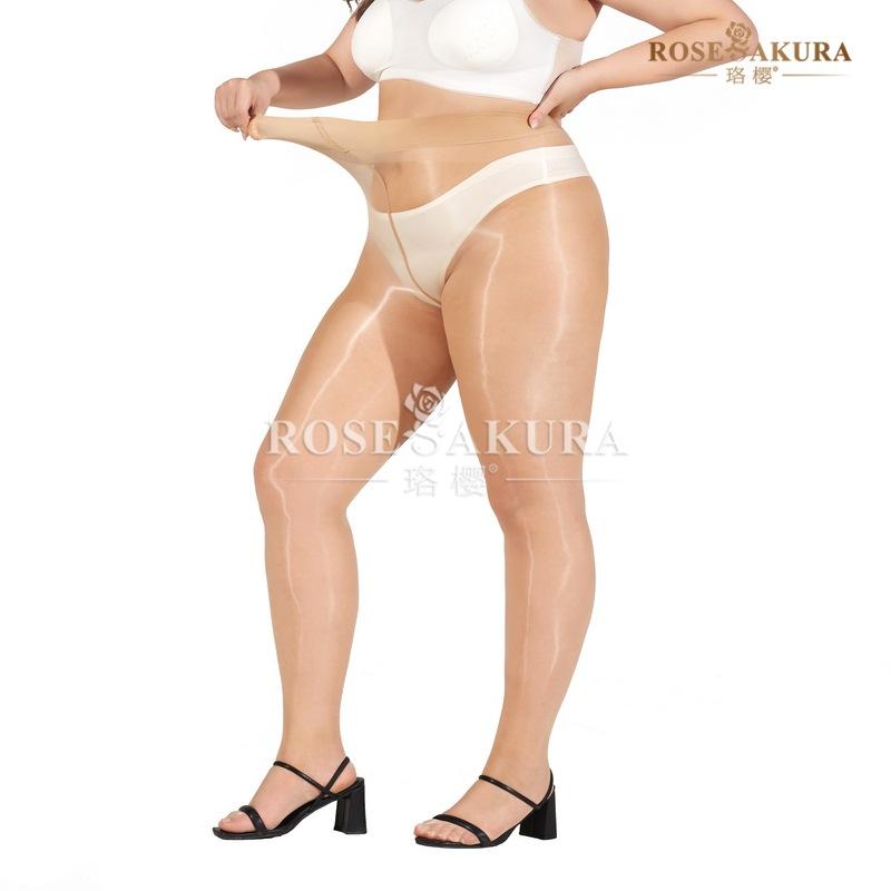 Plus Size One-Line Pants Oily Shinny Pantyhose Ultra-Thin Slippery Tights Stocking Sexy Pole Dance Yoga Ootd Fashion Legging