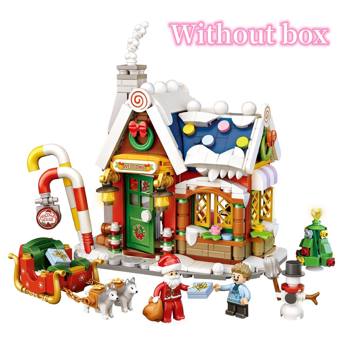 Рождественский домик Санта-Клауса 788 шт. строительные блоки рождественские подарки детские игрушки сборка головоломки креативные украшения украшения