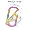Titaniums Buckles Waist Buckles AntiLost Carabiner Clip Portable Outdoor Tool Key Holder with Bottle Opener Easy To Use