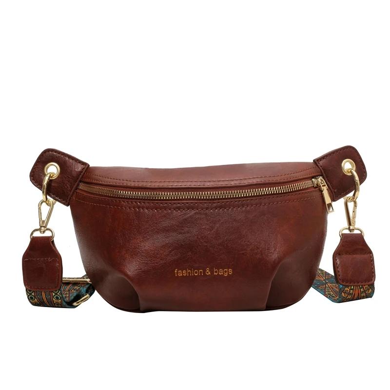 PU Zipper Youth Ladies Waist Packs Advanced Sense Female Crossbody Bags On Sale  Brand Hot Sale