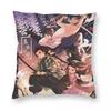 Demon Slayer Kimetsu No Yaiba Kissenbezug Weicher Polyester Kissenbezug Geschenk Kissenbezug Hülle Zuhause Reißverschluss cm