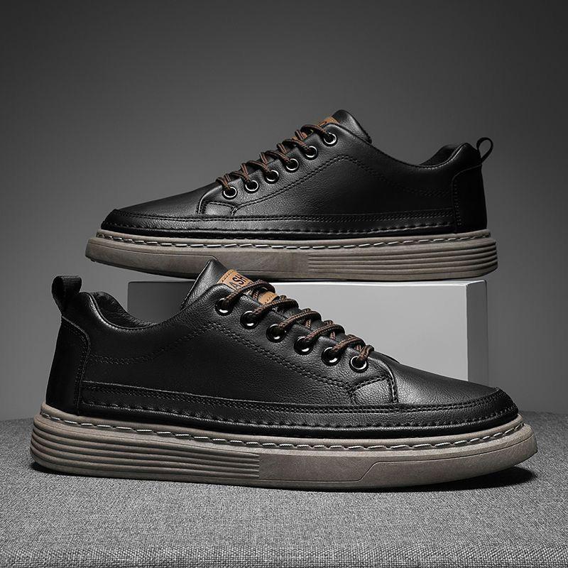 Men's Spring Trendy Canvas Sneakers: Waterproof, Wear-Resistant, Stain-Resistant, Versatile Style.