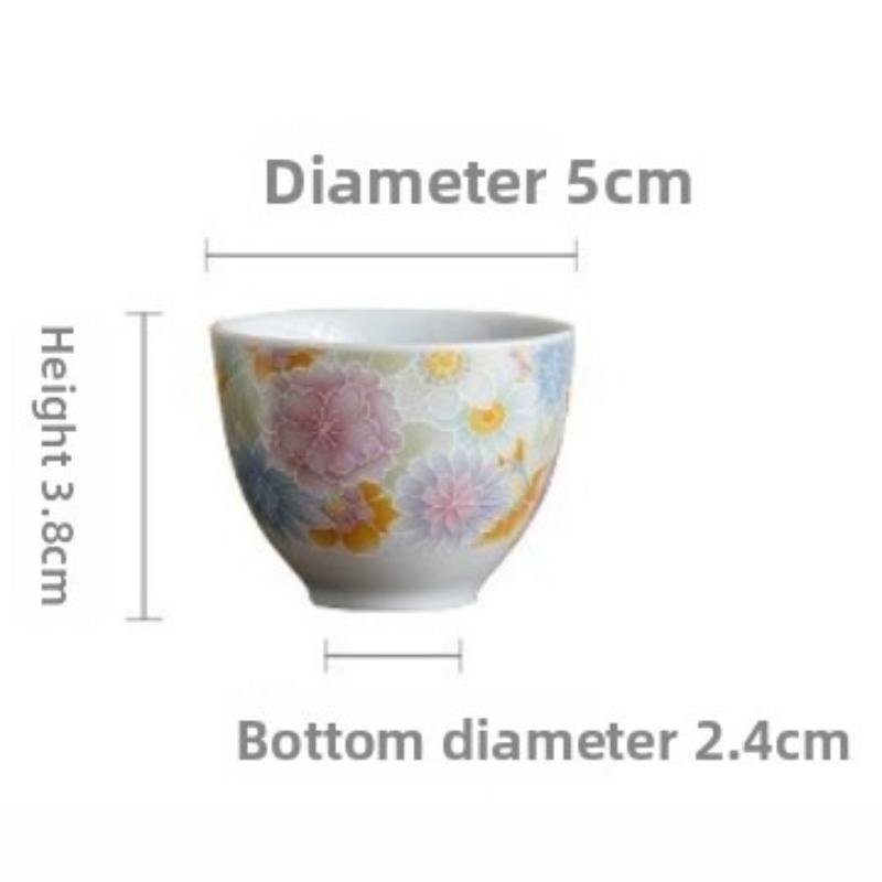 Antique Glazed Wanhua Tea Cup Ceramic Teacup Master Cup Teacup Kung Fu Tea Ceremony Cup Drinking Tea Cup Single Cup